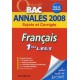 Français - 1Eres l, es, s - Annales 2008 sujets et corrigés