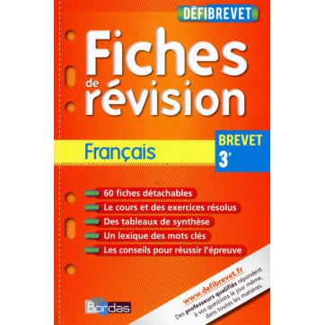 Fiches de révision - Français - 3Eme - All Livres
