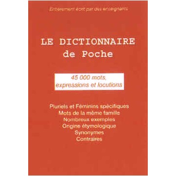 Le dictionnaire français de poche (45000 mots)