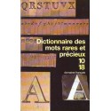 Dictionnaire Des Mots Rares Et Precieux