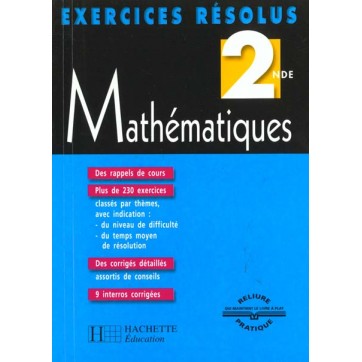 Exercices Resolus Maths 2e 2000